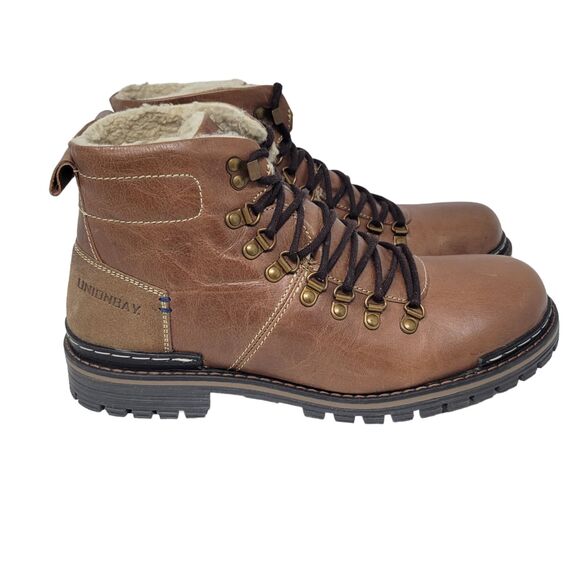 Union Bay Brown Boots UB617 Lace Up Lined Mens size 12 NEW without Box main image 7